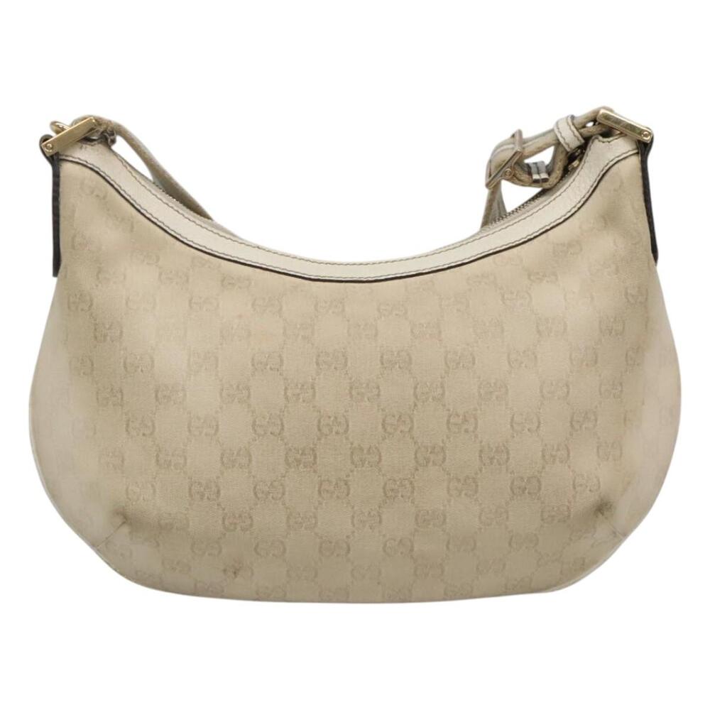 GUCCI GG Canvas Shoulder Bag White Gold - Picture 2 of 16